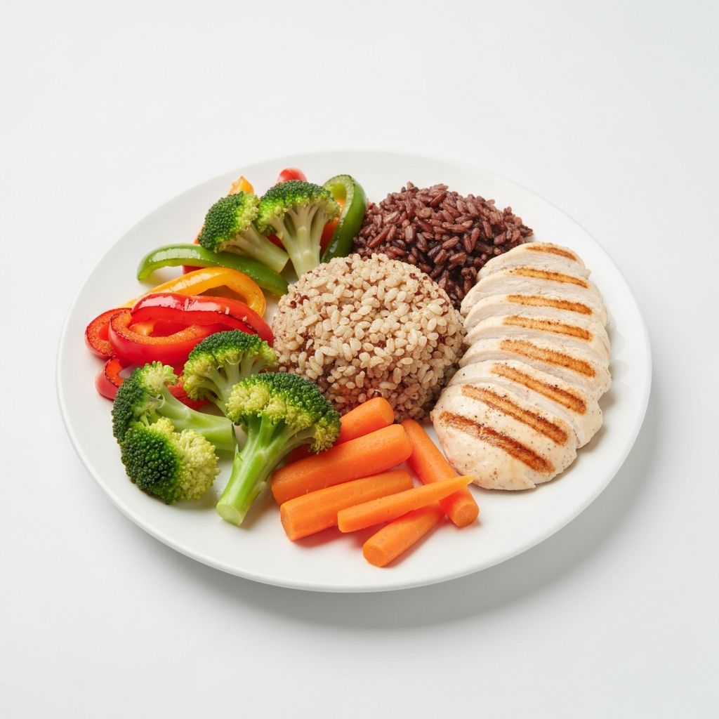 Balanced nutritious meal